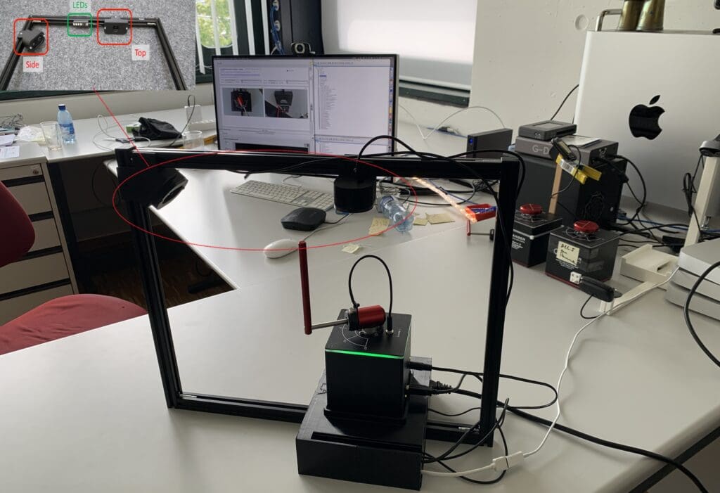  Fig2- Camera and Frame Configuration for Remote Qube Servo Setup 