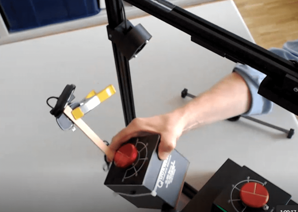 Fig3- Simplified Camera and Frame Setup for Remote Qube Servo Control 