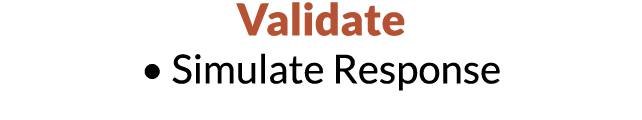 Validate   Simulate Response 