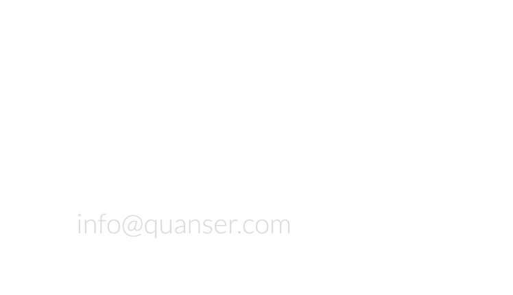 119 Spy Court, Markham, ON L3R 5H6, Canada Phone: +1 (905) 940 3575 Fax: +1 (905) 940 3576 www quanser com Email: inf   